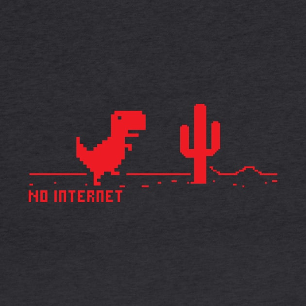 Red Dinosaur > No internet by BlazeComics